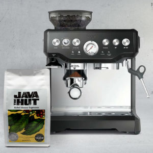 Sage The barista Express coffee machine and coffee hamper