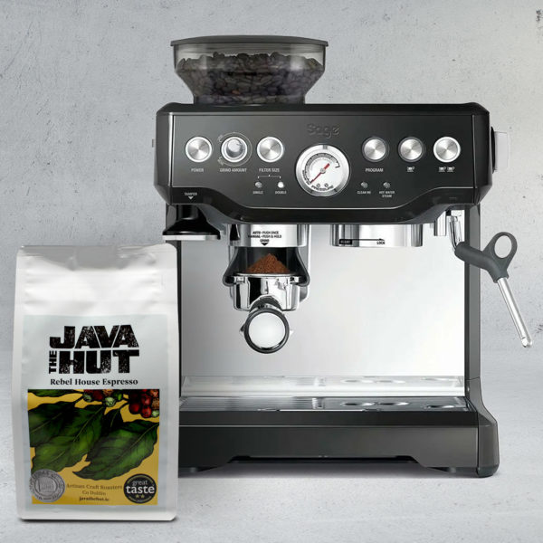 Sage The barista Express coffee machine and coffee hamper