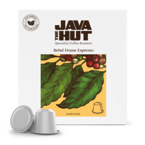 Java the Hut coffee Compostable Pods
